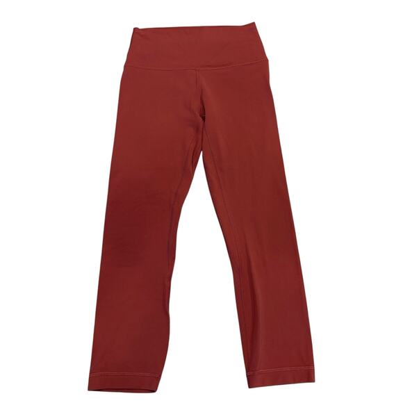 Lululemon Wunder Train Crop High Rise, Cayenne Size 4 - Picture 4 of 4